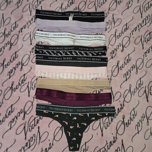 Victoria's Secret Logo Thongs